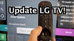 LG Smart TV - How to Update!