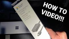 How to setup Microsoft Surface Mini Display port to HDMI 2.0 Adapter
