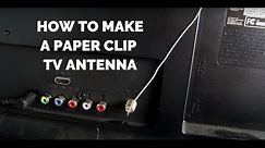 Paperclip Antenna Gets 20 Free Channels | HD TV for Free! | Homemade DIY Legal Cable