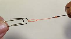 DIY. Tool for knitting loops from a paper clip.