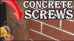 How To Screw A Board To Brick With Concrete Screws