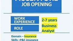 Accenture job opening #accenturehiring #businessanalyst