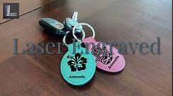 LaserGram Oval Keychain, Bass Fish, Personalized Engraving Included (Black with Gold)