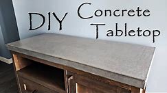 Beginners guide, Concrete Tabletop you can build. No special tools, hand finished