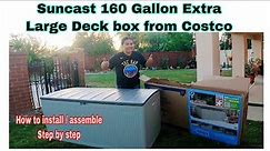 How to assemble Suncast 160 Gallon Extra Large Deck box from Costco
