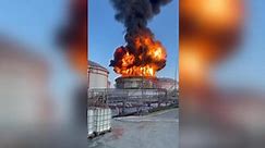 Russian oil depot hit as Ukraine attacks Russian supply lines