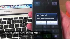 How to Unlock Samsung & Enter Unfreeze Code / Remove "Network lock control key" - full instructions