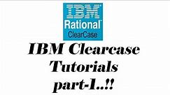 Introduction to Clearcase