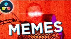 Editing Memes for FREE / Deep Fried, Glowing Eyes, Tracked Text