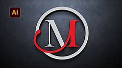 Logo Design Tutorial | Letter M Logo Design in Adobe Illustrator | Modern Logo Design Tutorial