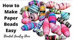 How to Make Paper Beads Easy! Beginner-Friendly Paper Beads Tutorial