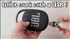 Will a JBL CLIP 4 work with a flash drive?