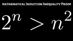 Inequality Mathematical Induction Proof: 2^n greater than n^2