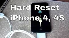 How to Hard reset iPhone 4S through recovery mode