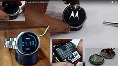 Moto 360 Battery replacement - the easy way how to replacement Battery in smart watch