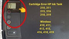 HP Printer Blinking Light Problem Solve// hp Ink Tank 310 series print head Alert light (How To fix)