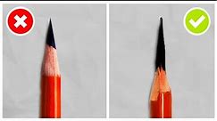 CORRECT Way to Sharpen CHARCOAL Pencil without BREAKING!!!
