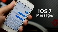 iOS 7 - Messages On iPhone 5