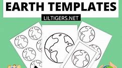 Free Printable Earth Template PDF - Lil Tigers Lil Tigers