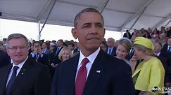 Obama and Putin Share a Smile at D-Day Event