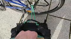 How to attach (almost) any backpack to your bicycle rack