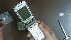 Samsung GT-3592 Dual SIM Flip Phone Chrome finished