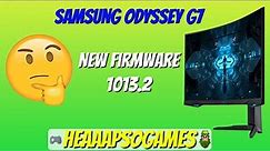 Samsung Odyssey G7 1013.2 Firmware Update