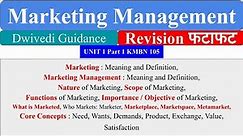 Marketing, marketing management, Core Concepts, marketing management mba, marketing management bba