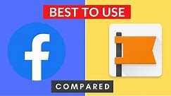 Comparing Facebook app and Facebook page manager