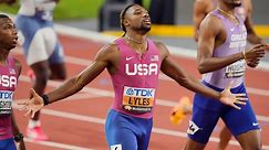 American Noah Lyles wins 200m, Canada's De Grasse finishes 6th at worlds