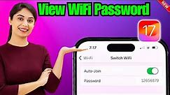 How To View WiFi Password on iPhone iOS 17