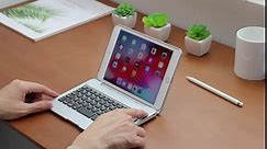 ONHI Wireless Keyboard Case for iPad Mini 5 / Mini 4 Keyboard Case Plastic Alloy Shell Smart Folio Case Auto Sleep/Wake, Silent Typing (Mini 4/5 Black)