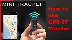 GPS tracker GF 07 Settings | Set up | Installation, How to Binding GPS Locator | Car Tracker