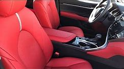 2018 Toyota Camry XSE V6 / cockpit Red interior
