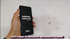Samsung A30 2019 First Setup Active Insert nano Sim and Sd card SM-A305F - Gsm Guide