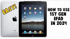 Using a First Gen Apple iPad in 2024 - iPad 1st Gen OVER 10 Years On... How to Use? Review / Tips