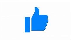 Facebook Messenger Thumb Up Animation: Leave a like for Youtube Channel - FREE Download