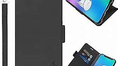 DefenderShield EMF Protection & 5G Anti Radiation iPhone XR Case - RFID Blocking EMF Shield Detachable Wallet Case with Wrist Strap and Magnetic Closure (Black)