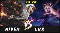 AidenYasuo - Yasuo vs Lux MID Patch 13.24 - Yasuo Gameplay