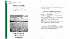 Artza Alinu (CM9652) arr. Earlene Rentz