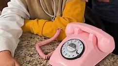 ROTARY PHONE CHALLENGE ☎️😭 #firsttime #rotaryphone #kid #boy #funny