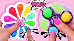 DIY POP IT Fidget Spinner DIY Pop It Fidgets! Viral TikTok fidget toys / How to make Pop It fidgets