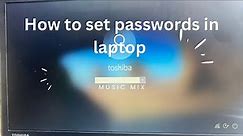 How to set Lock Screen in laptops | how set password in laptops | how to lock computer in window 10