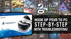 INSTALL YOUR PSVR TO PC - STEP BY STEP (UPDATED) // Playstation VR, Trinus VR and SteamVR Gameplay