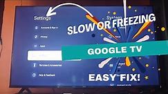 Slow or freezing Google TV! Fix it with this simple trick! Done on a TCL 4K Google TV smart TV!