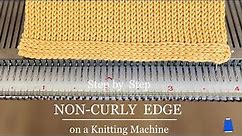 non-curling edge on a knitting machine | niezwijający się brzeg na maszynie dziewiarskiej #5