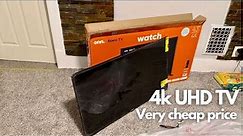 Cheap price 4k UHD 43 inch roku tv unboxing | Onn tv unboxing form Walmart