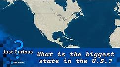 What is the largest state in the US? Here's how much land it spans. | JUST CURIOUS