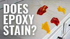 Does epoxy stain?? | Putting Leggari Countertops to the Test!