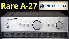 Pioneer A-27 Integrated Amplifier-Vintage Stereo Repair Restoration Testing Classic 2 Channel Audio